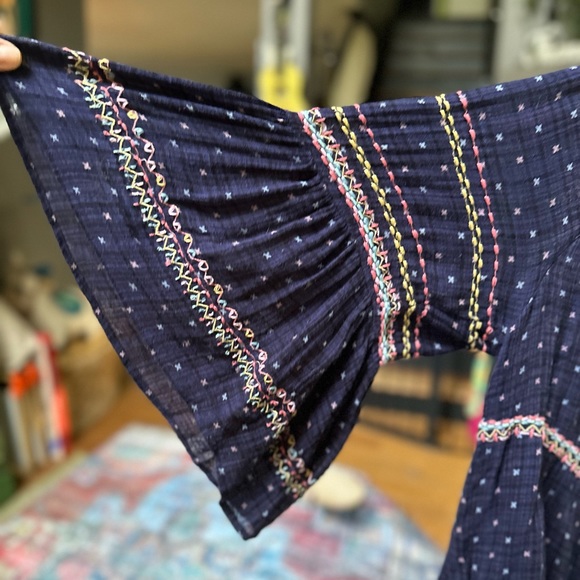 Free People Talia Embroidered Blouse - Picture 6 of 16